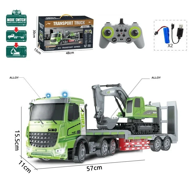 Remote Control Alloy Car RC Semi-trailer Truck